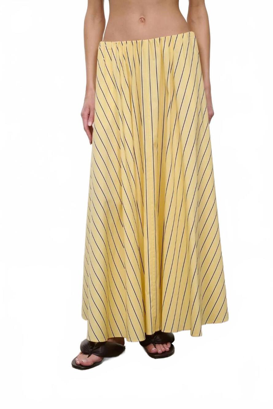 NEW STAUD milano skirt in monday stripe